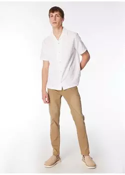 Мужские джинсовые брюки светло-хаки с нормальной талией и нормальными штанинами NIGO U.S. Polo Assn., хаки