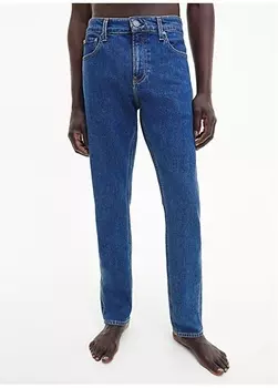 Мужские джинсовые брюки темно-синего кроя с нормальной талией Calvin Klein