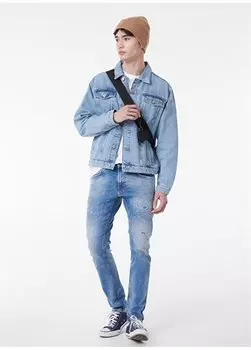 Мужские джинсовые брюки узкого кроя Luke Jean с нормальной талией L719119404 Lee