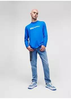 Мужские джинсовые брюки узкого кроя с нормальной талией 235D1103_KLJ SLIM DENIM Karl Lagerfeld Jeans