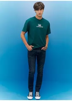 Мужские джинсовые брюки узкого кроя с нормальной талией L719PLMJ-397_Luke Lee