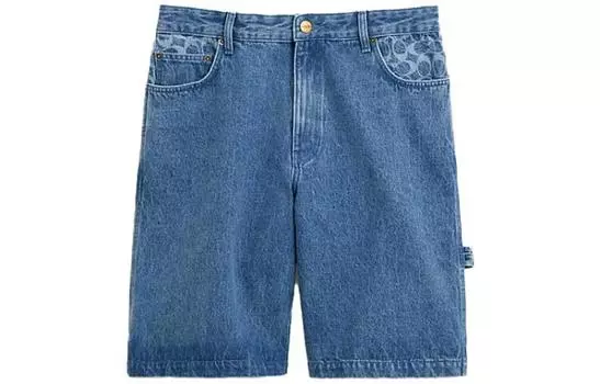 Мужские джинсовые шорты COACH, цвет Blue