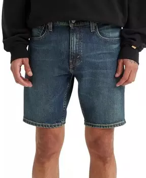 Мужские джинсовые шорты Flex 412 Slim Fit с 5 карманами и шириной 9 дюймов Levi's, синий