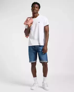 Мужские джинсовые шорты обычного кроя Lee, синий индиго