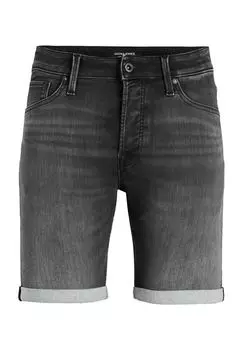 Мужские джинсовые шорты с пятью карманами Jack & Jones, цвет Black Deni