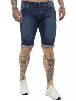 Мужские джинсовые шорты скинни Enzo, синий