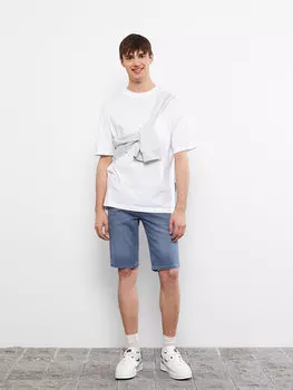 Мужские джинсовые шорты стандартного кроя LCW Jeans, серое родео