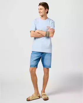 Мужские джинсовые шорты Texas, прямого кроя Wrangler, голубой