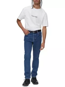 Мужские джинсовые узкие прямые джинсы Calvin Klein Jeans, цвет Gravel Stone Indigo