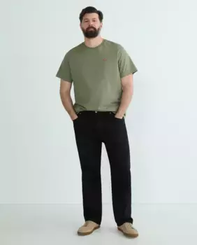 Мужские джинсы 501 Original Straight Cotton, большие размеры Levi's, черный