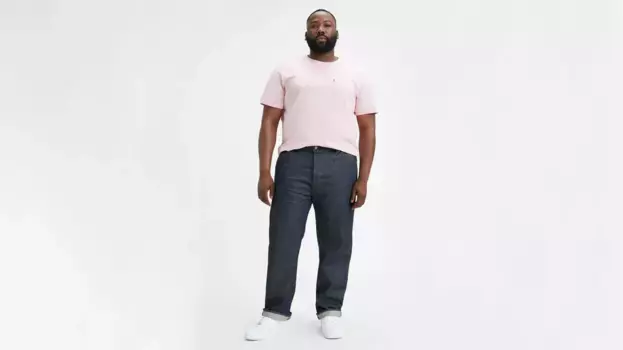 Мужские джинсы 501 с термоусадкой (большие и высокие) Levi's, цвет Rigid - Dark Wash - Non Stretch