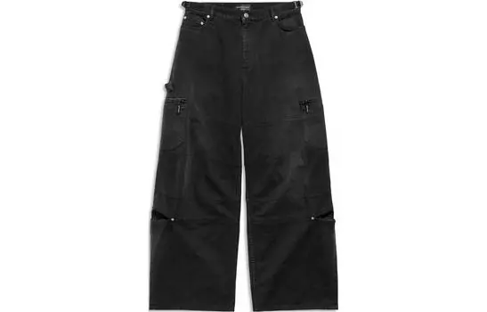 Джинсы мужские Balenciaga с заклепками, черный