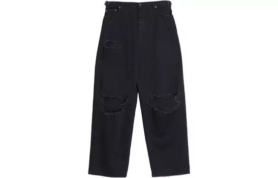 Джинсы мужские Balenciaga на пуговице, черный