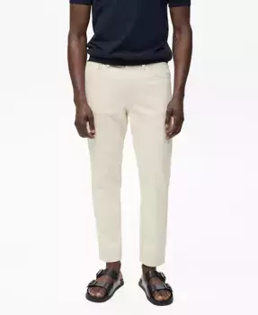 Мужские джинсы Ben Tapered Fit MANGO, коричневый/бежевый