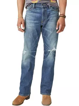 Мужские джинсы Bootcut со средней посадкой и потертостями Lucky Brand, цвет Mercer
