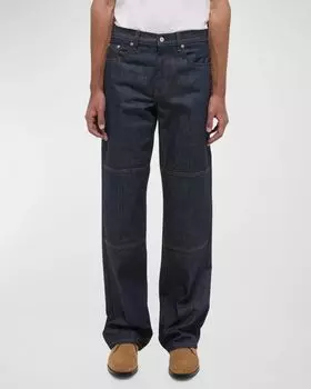 Мужские джинсы Carpenter из необработанного денима Helmut Lang, цвет Raw Indigo