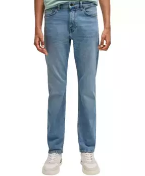 Мужские джинсы Delaware узкого кроя ярко-синего цвета Hugo Boss, синий