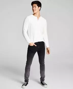 Мужские джинсы dennett skinny-fit из эластичного денима с эффектом «омбре» и эффектом выцветания And Now This