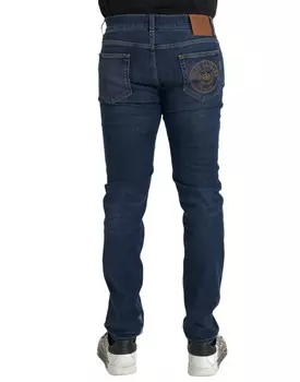 Мужские джинсы Dolce & Gabbana Slim Fit из хлопка скинни, синий