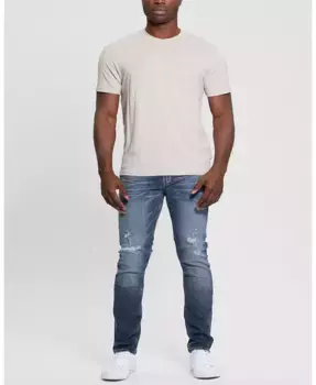 Мужские джинсы Finnley среднего потертости, суженные GUESS, синий