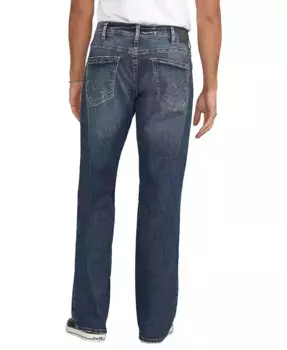 Мужские джинсы Gordie Relaxed Fit Straight Leg Silver Jeans Co., синий