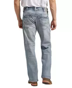 Мужские джинсы Gordie Relaxed Fit Straight Leg Silver Jeans Co., синий