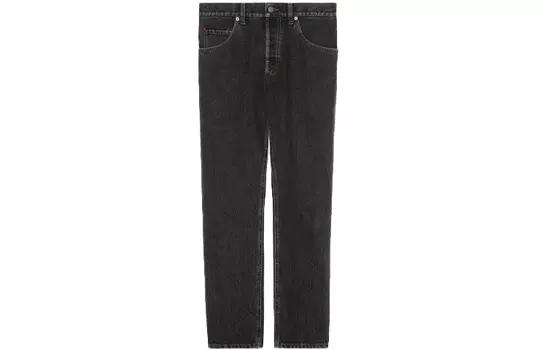 Мужские джинсы GUCCI, цвет Black