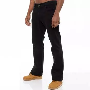 Мужские джинсы из эластичного денима Bootcut Enzo, черный