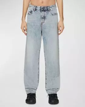 Мужские джинсы кислотной стирки 1955 года Diesel, цвет Denim