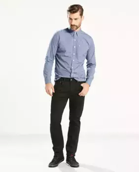 Мужские джинсы Levi's 502 стандартного черного цвета