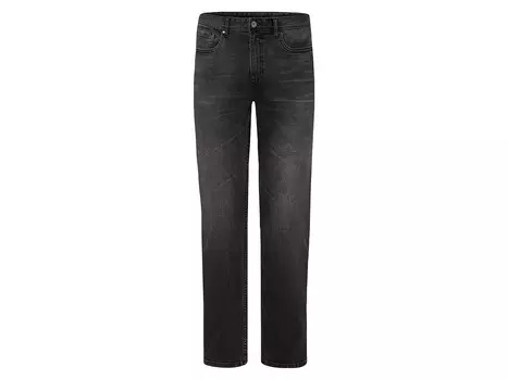 Мужские джинсы Livergy, прямого кроя, с нормальной высотой талии, серый