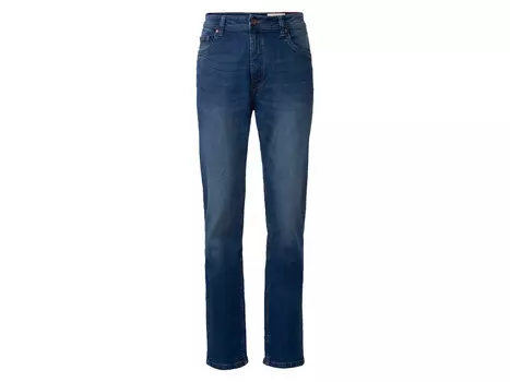 Мужские джинсы Livergy, прямого кроя, с нормальной высотой талии, синий