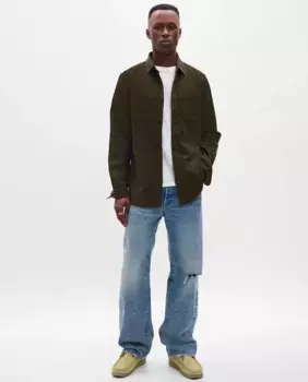 Мужские джинсы loose fit из органического хлопка Gap, синий
