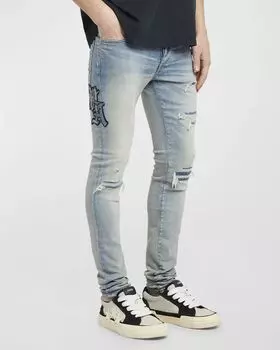 Мужские джинсы MA Varsity Repair Amiri, цвет Clay Indigo