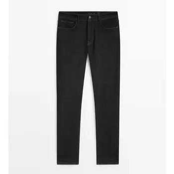 Мужские джинсы Massimo Dutti Tapered fit brushed, серый