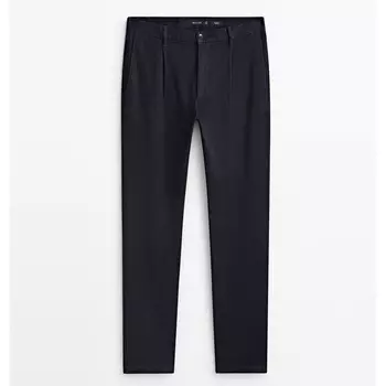 Мужские джинсы Massimo Dutti Voluminous relaxed fit darted, индиго