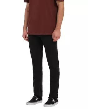 Мужские джинсы модели 2х4 скинни Volcom, черный
