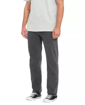 Мужские джинсы модели Solver обычного кроя серого цвета Volcom, темно-серый