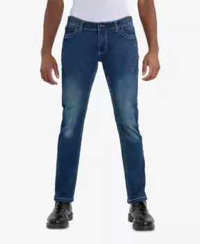 Мужские джинсы Modern Fit с декоративной строчкой CULTURA, синий