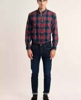 Мужские джинсы обычного кроя темно-синего цвета Valecuatro, тёмно-синий