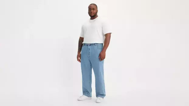 Мужские джинсы оригинального кроя 501 (большие и высокие) Levi's, цвет Light Stone Wash - Light Wash - Non-Stretch