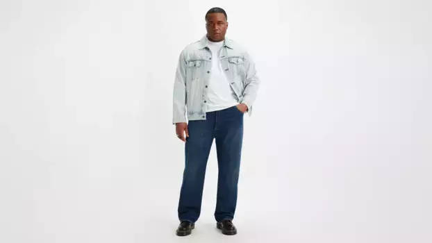 Мужские джинсы оригинального кроя 501 (большие и высокие) Levi's, цвет 10ft Over Head - Dark Wash - Non-Stretch