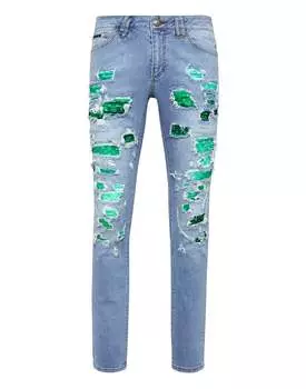 Мужские джинсы PHILIPP PLEIN, цвет grisaille turquoise