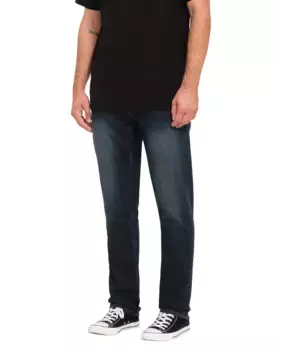 Мужские джинсы приталенного кроя модели Vorta синего цвета Volcom, темно-синий