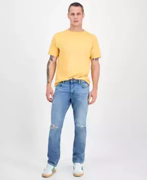 Мужские джинсы Profond с прямыми штанинами Sun + Stone, синий