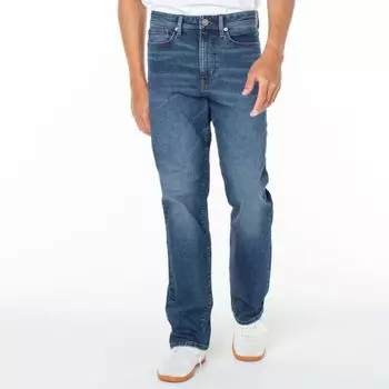 Мужские джинсы прямого кроя из эластичного денима с пятью карманами Truth + Triumph, цвет break