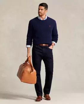 Мужские джинсы прямого кроя Prospect больших размеров Polo Ralph Lauren, темно-синий