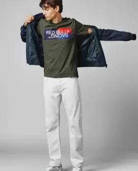 Мужские джинсы прямого кроя Red Bull Racing Pepe Jeans, белый