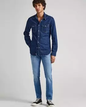 Мужские джинсы Regular Stanley светло-голубого цвета Pepe Jeans, светло-синий