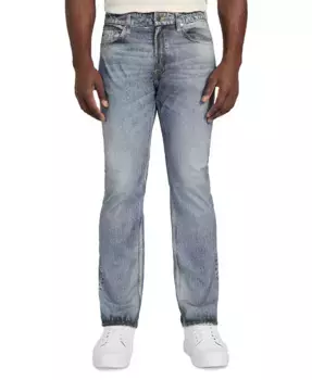 Мужские джинсы Rodeo с цифровой печатью, стрейч, классический крой GUESS, синий